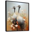 thumbnail image 2 of Designart "Graceful Shadows Of An Ostrich Couple" Ostriches Floater Framed Canvas Wall Art, 2 of 5