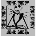 thumbnail image 2 of Men's The Nightmare Before Christmas Jack Skellington Bone Daddy Graphic Tee Athletic Heather Medium, 2 of 5
