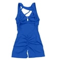 thumbnail image 6 of DHFJKG Workout Romper For Women Backless Sleeveless V Neck Sexy Yoga One Piece Short Jumpsuit Summer Gym Athletic Outfit Stylish Onesie, 6 of 7