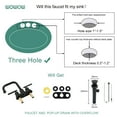 thumbnail image 6 of WOWOW Bathroom Faucet Chrome 4 inch Bathroom Sink Faucet Centerset Lift Rod Drain, 6 of 7