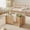 Reddish Brown, variant on Daluvenix Modern Glass Coffee Table Living Room Rectangular Coffee Table