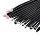 thumbnail image 3 of Juego de 15 brochas profesionales para maquillaje de ojos, base, sombra de ojos, delineador de ojos, labios (negro), 3 of 4