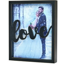 Excello Global Products 8x10" "Love" Shadow Box Frame - Black - EGP-HD-0419B
