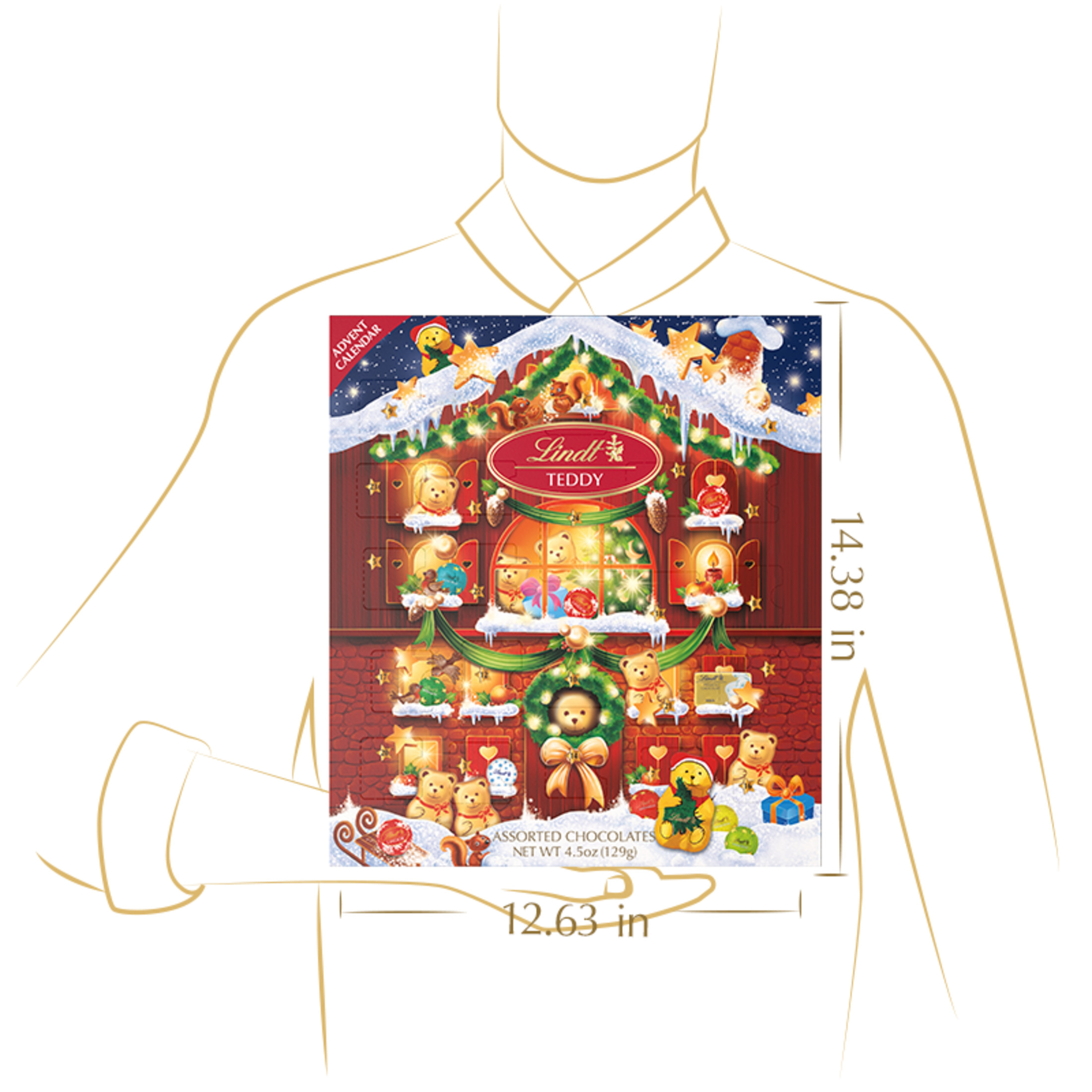 Lindt Teddy Chocolate Advent Calendar 4.5 oz photo 8