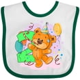 thumbnail image 3 of Inktastic 2nd Birthday Teddy Bear Boys or Girls Baby Bib, 3 of 4