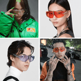 thumbnail image 5 of Flat Top Square Sunglasses For Men Women One Piece Shades Semi-Rimless Frame Sunglasses, 5 of 5