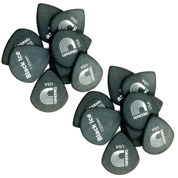 D'Addario - Planet Waves Guitar Picks Black Ice 20 Pack Duralin Heavy