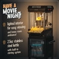 thumbnail image 3 of Nostalgia Appliances Popcorn Cart Vintage Movie Theatre Popcorn Machine, Black, 3 of 5