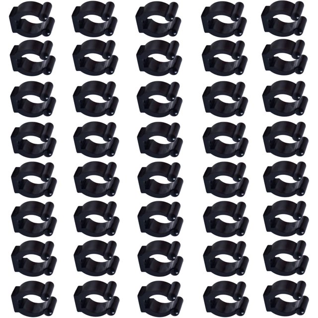 CNKOO 40 Pcs Clips Muraux pour Canne à Pêche Organisateurs de Rangement Support de Queue de Billard
