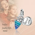 thumbnail image 2 of 925 Sterling Silver Charm for Bracelets Glow-in-the-Dark Hermit Crab Dangle Charms Women Bracelet Charm, 2 of 7