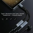 thumbnail image 3 of AOOOWER Two Function USB C Adapter PD18W Charging Port Data Transfer Braided Line, 3 of 11