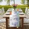 thumbnail image 4 of Table Runners 90 Inches Long Dress Scarves, Wisteria Farmhouse Coffee/Dining/Kitchen Table Runner for Living Room, Purple Flowers Leaves Butterflies Botanical Spring 13x90 Inch, 4 of 9