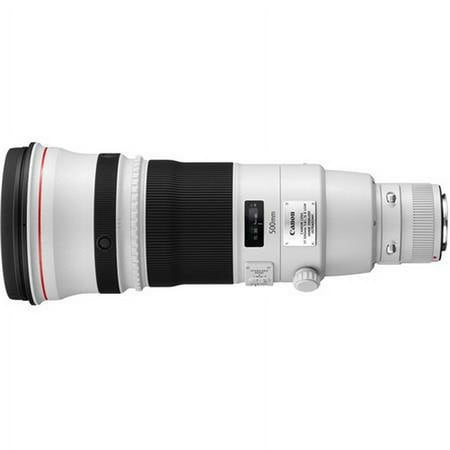 Canon - EF 500mm f/4L IS II USM Super Telephoto Lens for Most EOS SLR Cameras - White