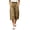Khaki women wide leg capri pants a1, variant on Usloyux Women's Wide Leg Capri Pants Elastic with Pockets Casual Summer Beach Active Bottoms, Pink 2XL