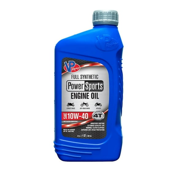 Vp Racing Oil SAE 10w-40 Quart Powersport Synethic