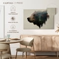 thumbnail image 5 of Elephant Stock Pacific Northwest Black Bear Wall Art - Horizontal Canvas Wall Art - Living Room Wall Decor - Animal Canvas - Teal And Brown Decor By Davies Babies - 48" x 32", 5 of 8
