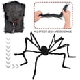 thumbnail image 4 of Decoraciones de Halloween WEIHJMXG araña peluda de 150 cm, 4 of 5