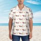 thumbnail image 2 of Balery Dachshund Dog Puppy Camisas hawaianas de manga corta para hombre, camisas playeras de corte holgado, camisas de vacaciones con botones,Small, 2 of 7