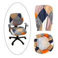 thumbnail image 3 of Funda elástica giratoria para silla , protector de muebles de poliéster antisuciedad, funda para sillón de oficina lavable a máquina para silla de A Baoblaze funda para sillas de oficina, 3 of 8