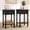 Black-2, variant on HLR 26"H Modern Nightstand with Drawer, Minimal Assembly Wood End Table for Bedroom, Blue
