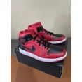 thumbnail image 4 of Ni - ke NEW Air Jordan 1 Mid Men's Size 9.5 Gym Red/Black-White 554724-660 Fast Shipping, 4 of 5