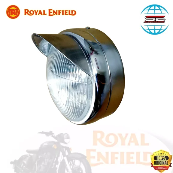 Royal Enfield head lamp assy with bulb for classic 350/500 bullet 500