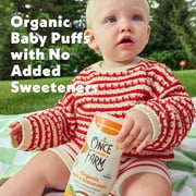 (2 pack) Once Upon a Farm Organic Baby Puffs, Mango, Carrot & Coconut, 1.5oz Canister
