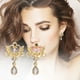 thumbnail image 1 of HomeKingdee Gold Color​ Alloy Crystal Drop Earrings - Geometric Round Shape Fashion Jewelry for Women, Gift for Mom, Girlfriend, for Weddings and Parties, 1 of 6