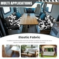 thumbnail image 3 of XYZCANDO Cow Print RV Dinette Cushion Covers Washable Furniture Covers Universal RV Accessories for Inside Bench Cushion Comfortable 2 Seat Sofa Cover Stretchable Slip Covers for Loveseat White, 3 of 7