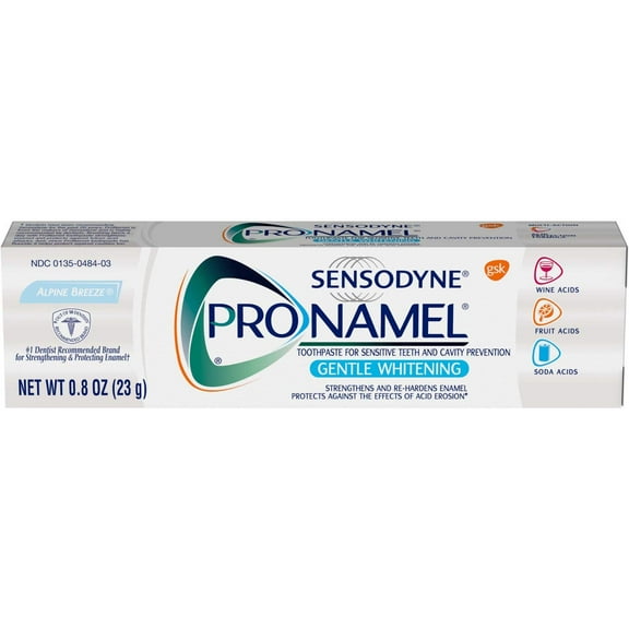 4 Pack Sensodyne Pronamel Gentle Whitening Travel Size Toothpaste 0.8 ounce each