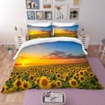 thumbnail image 1 of 3D Sunflower Field Quilt Cover Set Bedding Set Pillowcases 101, 1 of 3