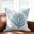 thumbnail image 2 of Summer Marine Life Throw Pillow Cover Ocean Coral Shell Simple Lines Art Cotton Linen Cushion Cover Throw Pillow Case with Invisible Zipper for Couch Sofa Bed Chair Car 16x16 Inch, 2 of 14