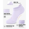 thumbnail image 4 of 6 Pairs Pilates Grip Socks for Women, Non-slip Yoga Athletic Socks for Barre Ballet Barefoot Workout Hospital, 4 of 7