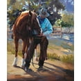 thumbnail image 2 of Hawley, Carolyne 20x23 Black Ornate Wood Framed with Double Matting Museum Art Print Titled - Pardners, 2 of 4