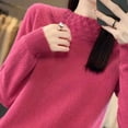 thumbnail image 5 of yillto Womens Mock Neck Sweater Soft Long Sleeve Warm Lightweight Undershirts Tops for Fall Winter, 5 of 7