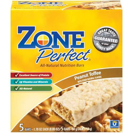 Zone Perfect: Peanut Toffee 1.76 Oz Nutrition Bar, 5 ct