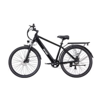GOTRAX Accord Electric 27.5" Bike for Adults, 20 mph, 15.5 mile Range, 350W, Front Suspension and Cargo Rack, UL2849, Black