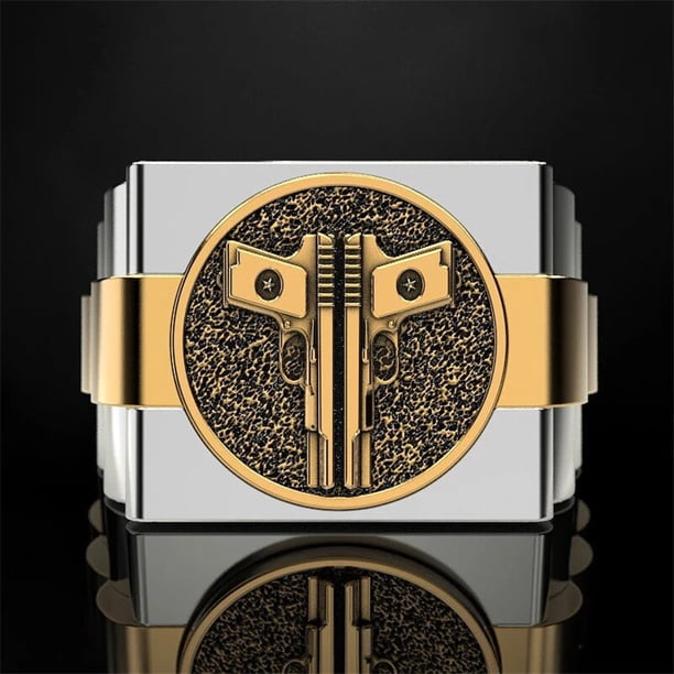 FDLK-anillo con forma de pistola para hombre y mujer, sortija con forma de pistola, estilo Punk, Hip-hop, joyería Pop, regalo de San Valentín, novedad de primavera, 2020
