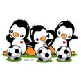 thumbnail image 3 of CafePress - Soccer Penguins Women's Light Pajamas - Women's Short Sleeve Print T-Shirt and Pants Light Cotton Pajama Set, 3 of 7