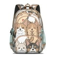 thumbnail image 2 of Corgi Crowd Backpack for School,Cute School Bag,Schoolbag with Adjustable Shoulder Straps & Padded Back,16.9 Inch, 2 of 5
