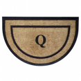 thumbnail image 1 of Nedia Home 18101Q 24 x 36 Po Coco &amp; Tapis de Cadre en Caoutchouc - Monogrammé Q Demi-Rond, 1 of 1