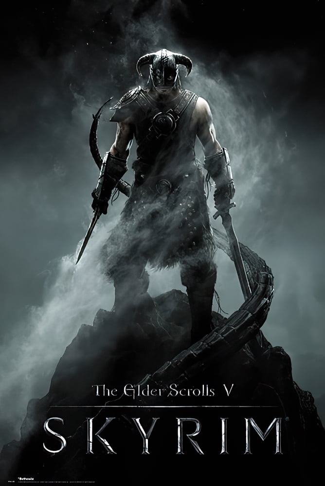 The Elder Scrolls V Skyrim Gaming Poster Print Dragonborn 24 X The Elder Scrolls V Skyrim Gaming Poster Print Dragonborn 24 X