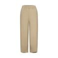 thumbnail image 7 of Women Loose Straight Summer Pants High Casual Waist Long Solid Women's Pants, 7 of 7