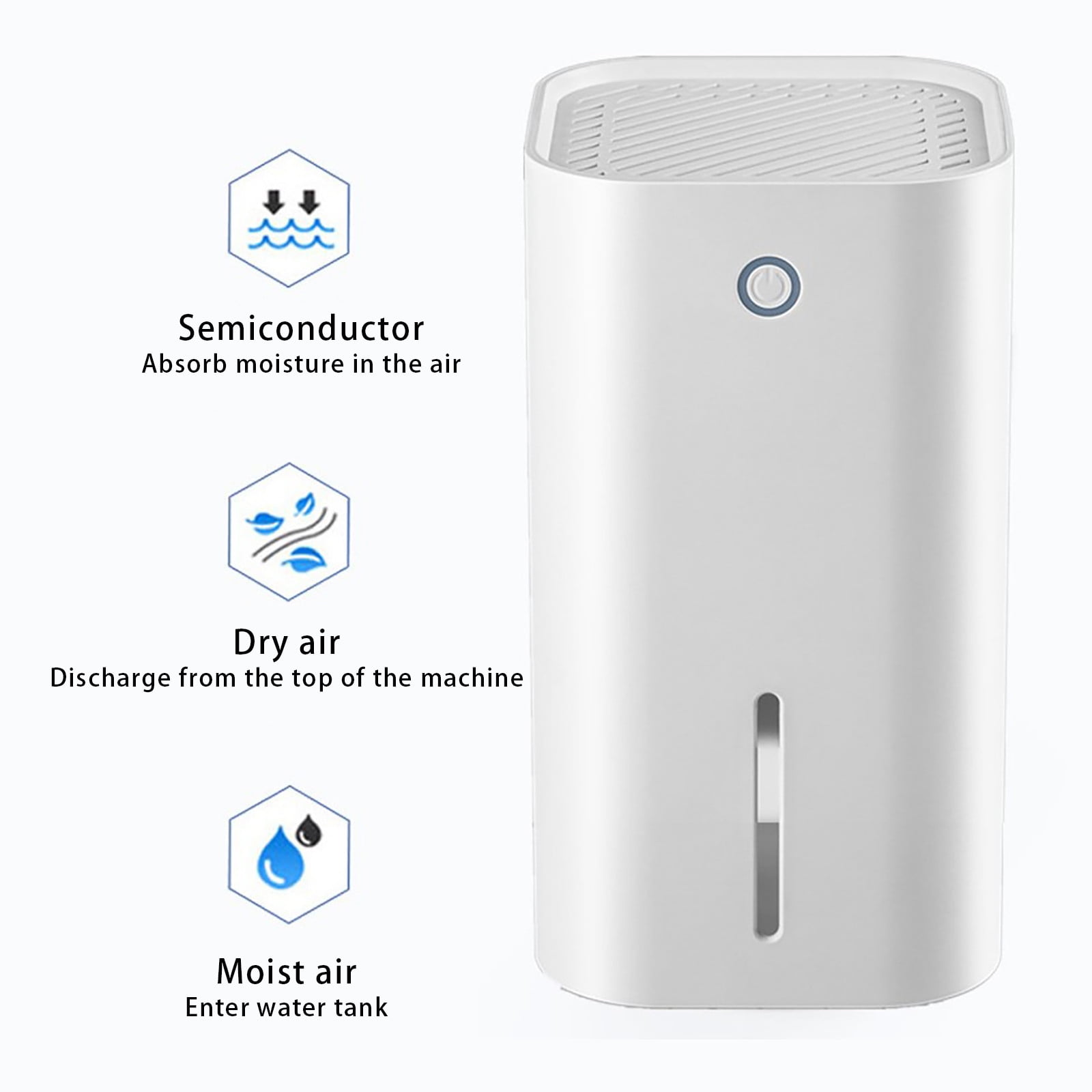 Anckoeil Household Dehumidifier, Household Silent Dehumidifier, Bedroom Bathroom Basement Closet Household Portable Small Dehumidifier
