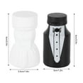 thumbnail image 5 of 26PCS Wedding Bubble Bottles Bride and Groom Shape Mini Bubble Party Bottle for Anniversary Engagement Bridal Celebration Black and White, 5 of 15