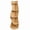 Natural wood, variant on MIKIBAMA 5-Tier S-Shaped Corner Shelf, Modern Freestanding Curved Display Rack, Space-Saving Corner Bookshelf Plant Stand for Living Room, Bedroom, Bathroom, Home Office