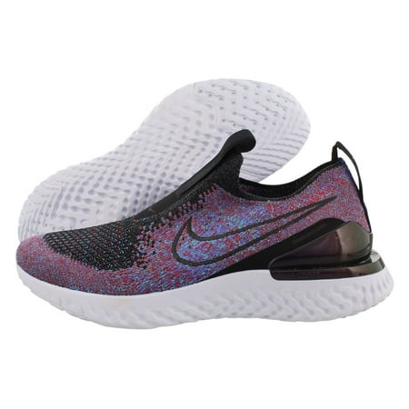 Nike Epic Phantom React Flyknit Boys Shoes Size 4, Color: Black/Black/University Red