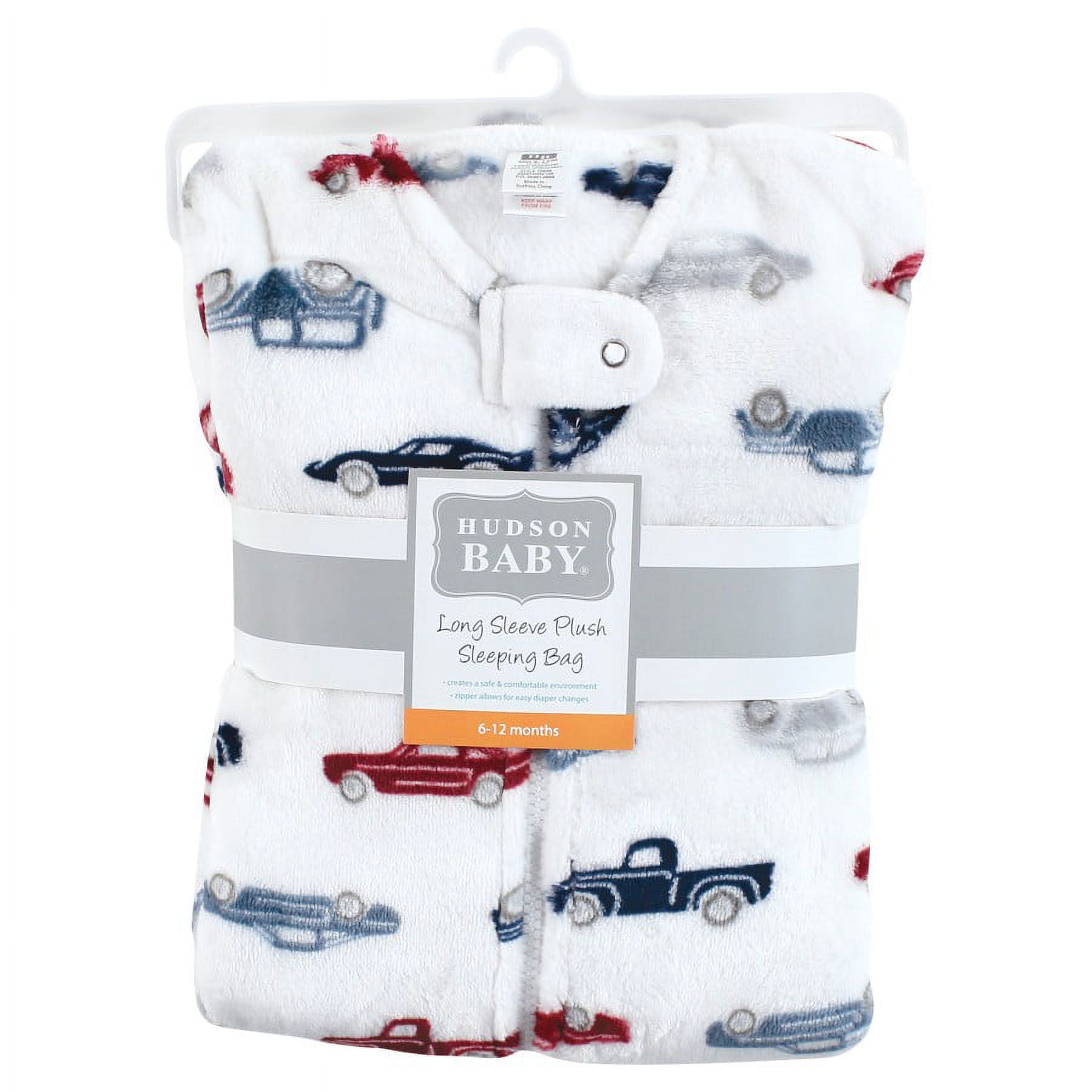 Hudson Baby Infant Boy Plush Sleeping Bag, Sack, Blanket, Cars, 12-18 Months