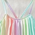 thumbnail image 7 of UngA Girl's 2 Piece Boho Outfits Pleated Spaghetti Strap Camisoles and Elastic Waist Wide Leg Pants 6-7 Years,Green, 7 of 7