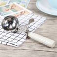 thumbnail image 1 of Cergrey Stainless Steel Fruit Scoop, Ice Cream Spoon, Elegant Easy To Clean Simple Multifunctional Ladling Soup For Cereal, 1 of 4